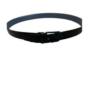 Men's black belt bonded leather SZ 38" black hardware